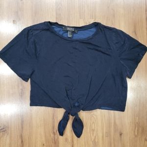 Forever21 crop tied shirt!